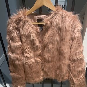Pink Faux Fur Jacket